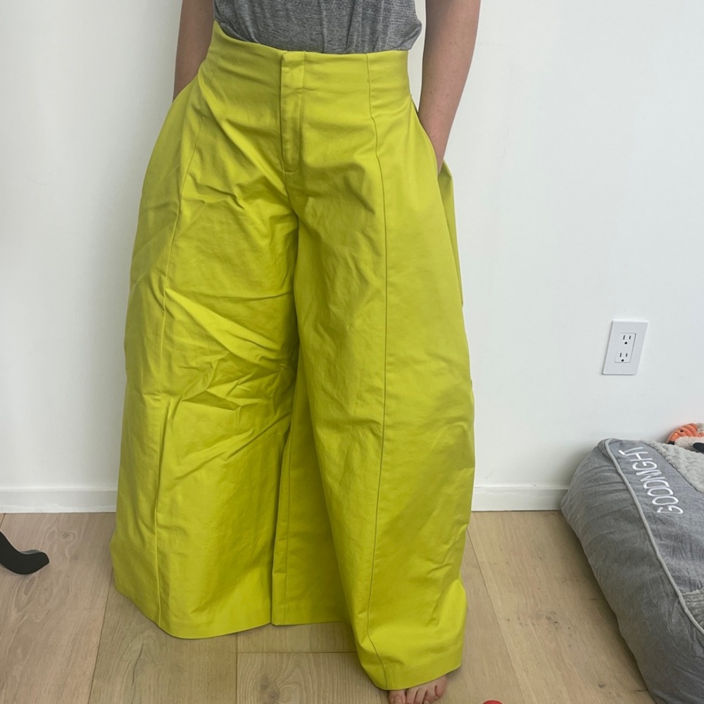 Maeve A lime lime palazzo pants - Picture 3 of 3